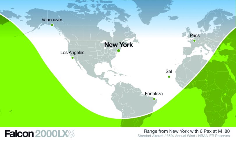 Falcon 2000LXS Backgrounder media
