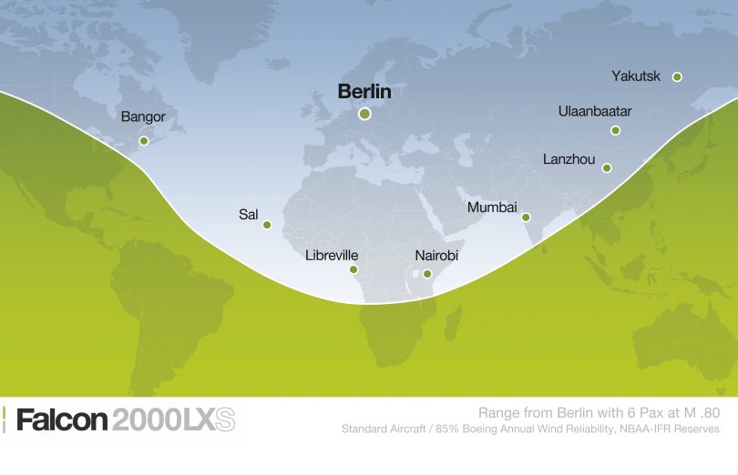 Falcon 2000LXS Backgrounder media