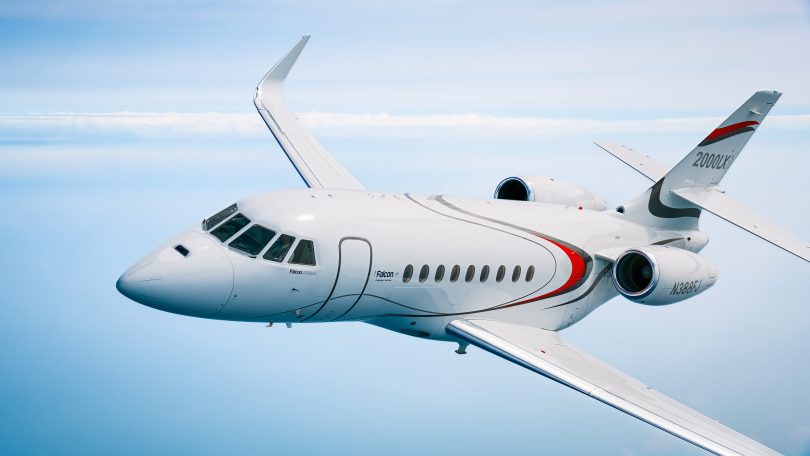 Falcon 2000LXS Backgrounder media