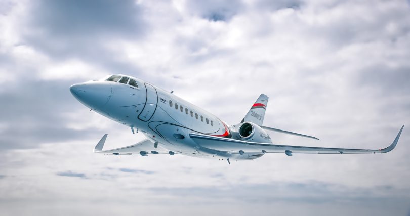 Falcon 2000LXS Backgrounder media