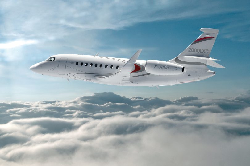 Falcon 2000LXS Backgrounder media