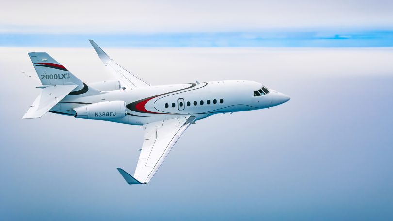 Falcon 2000LXS Backgrounder media