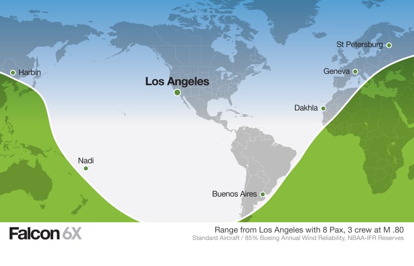 Falcon 6X Backgrounder media