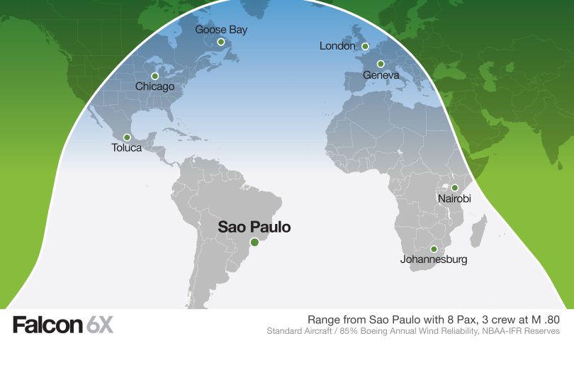 Falcon 6X Backgrounder media