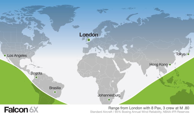 Falcon 6X Backgrounder media
