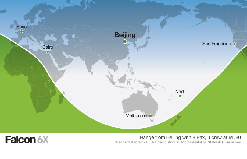 Falcon 6X Backgrounder media