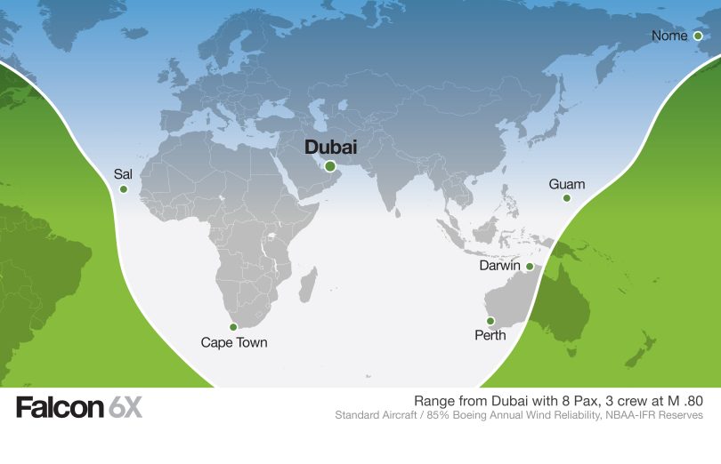 Falcon 6X Backgrounder media