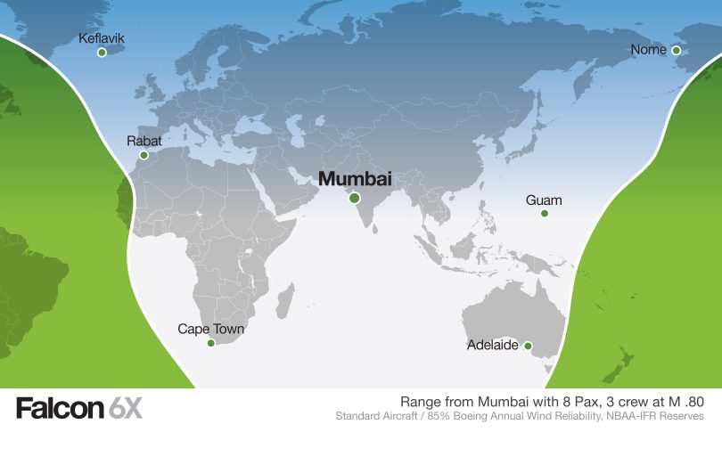 Falcon 6X Backgrounder media