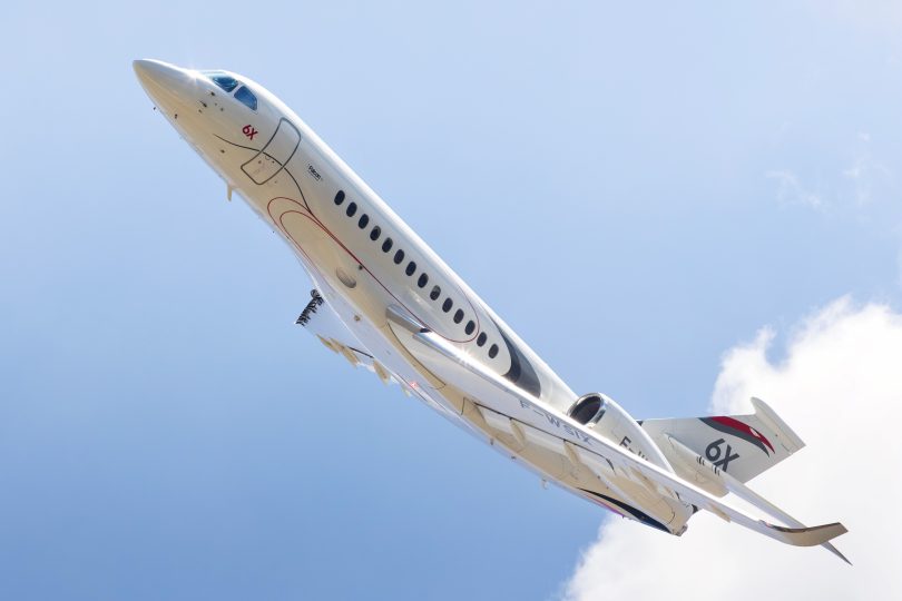 Falcon 6X Backgrounder media