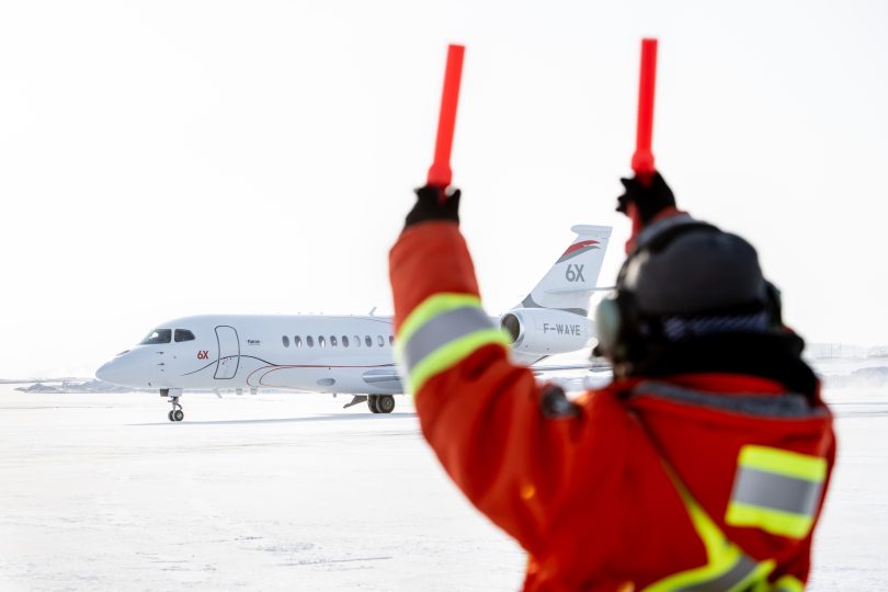 Falcon 6X Backgrounder media