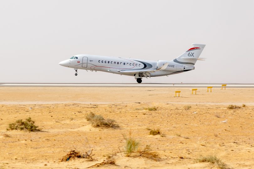 Falcon 6X Backgrounder media